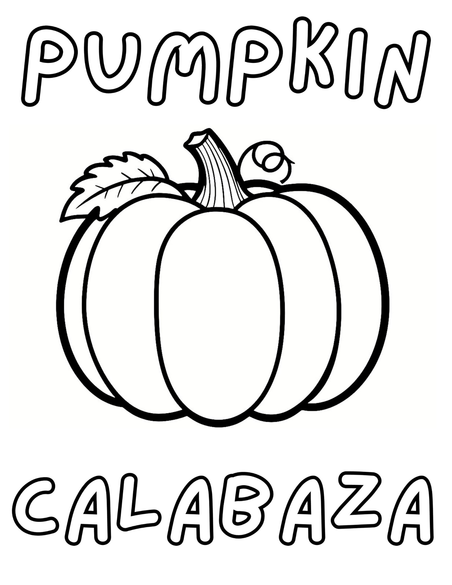 Vegetable Fiesta: English/Spanish Coloring Book (Digital)