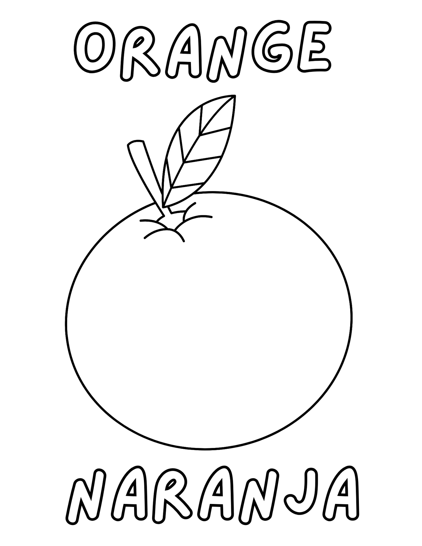 Fruit Fiesta: English/Spanish Bilingual Coloring Book