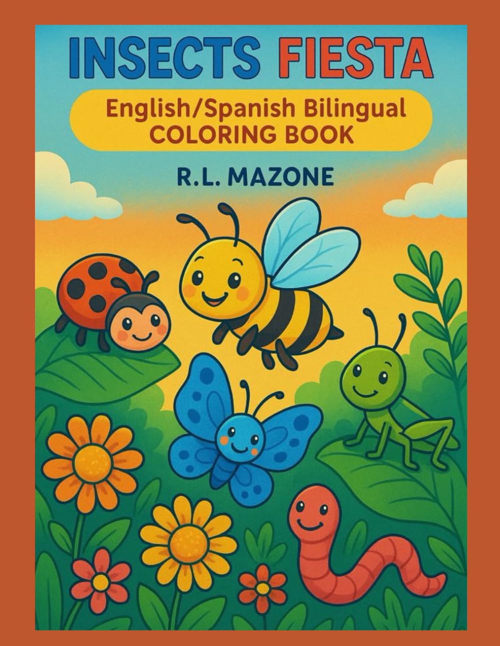 Insects Fiesta: English/Spanish Bilingual Coloring Book