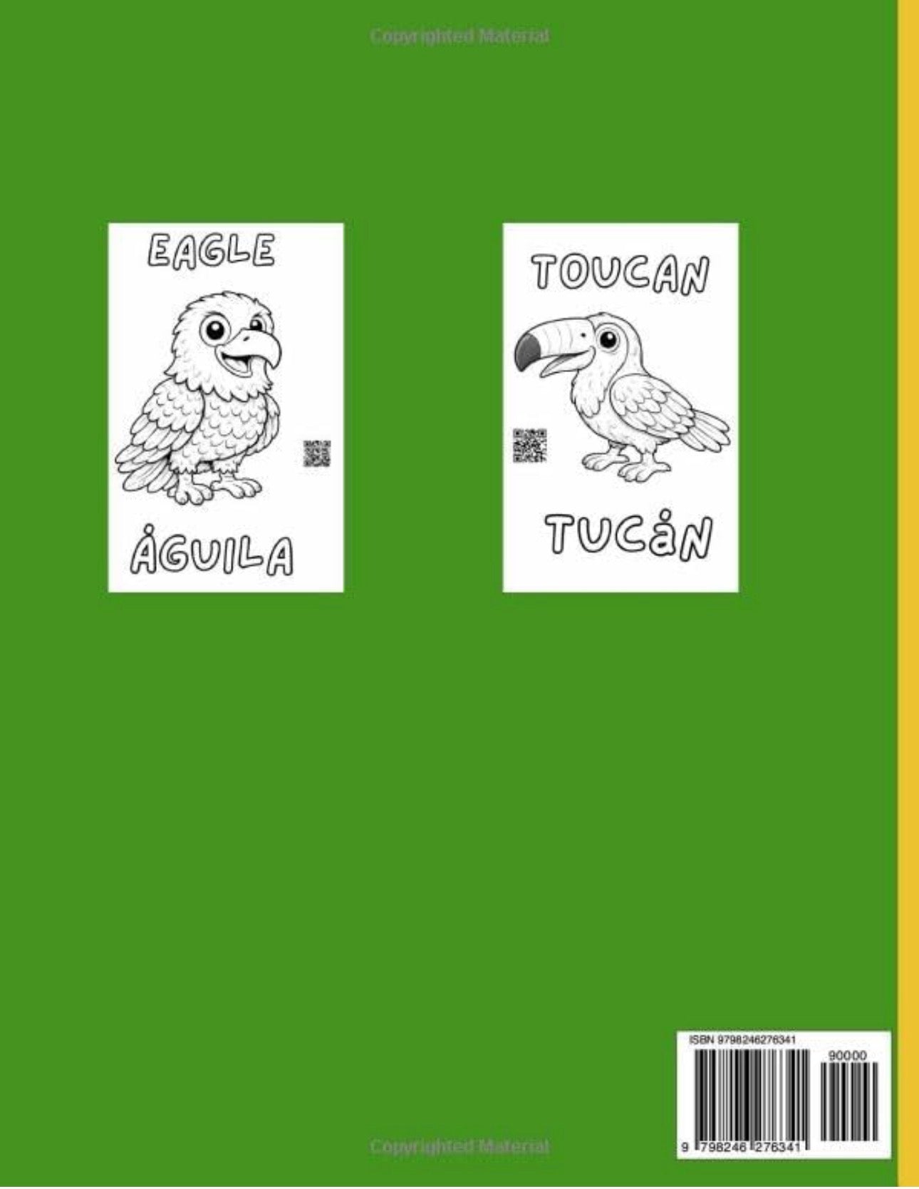 Bird's Fiesta: English/Spanish Bilingual Coloring Book