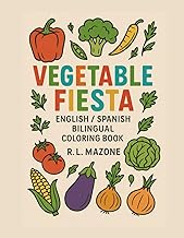 Vegetable Fiesta: English/Spanish Coloring Book (Digital)