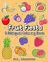 Fruit Fiesta: English/Spanish Bilingual Coloring Book (Digital)