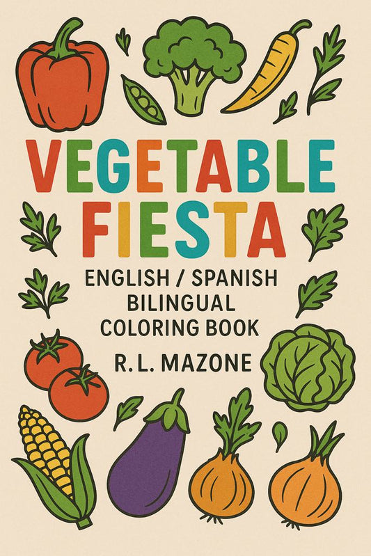 Vegetable Fiesta: English/ Spanish Bilingual Coloring Book